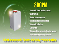 30cpm সম্পূর্ণ স্বয়ংক্রিয় টিন ক্যান মেকার মেশিন মেটাল পেইন্ট পেল উৎপাদনের জন্য