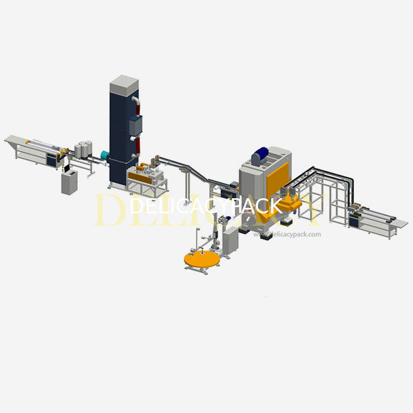 3 ফেজ 380V সহজ ওপেন এন্ড মেশিন টিনের জন্য স্বয়ংক্রিয়ভাবে ঢাকনা তৈরি শেষ করতে পারে