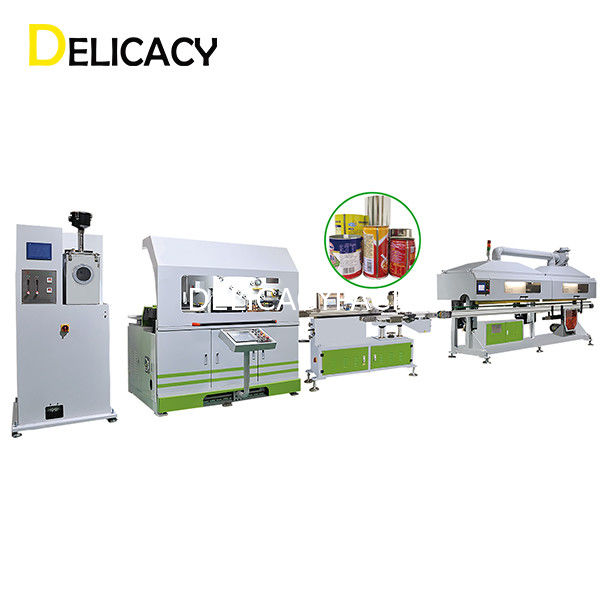 75Kw 5L টিন ক্যান উত্পাদন লাইন, পাউডার আবরণ রাসায়নিক ক্যান মেকিং মেশিন