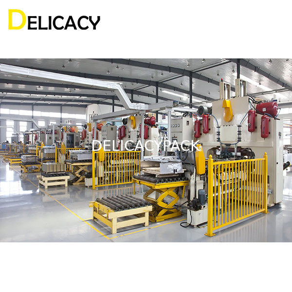 ধাতব lids তৈরীর লাইন জন্য 7 মাথা এইচ টাইপ শীট ফিড প্রেস